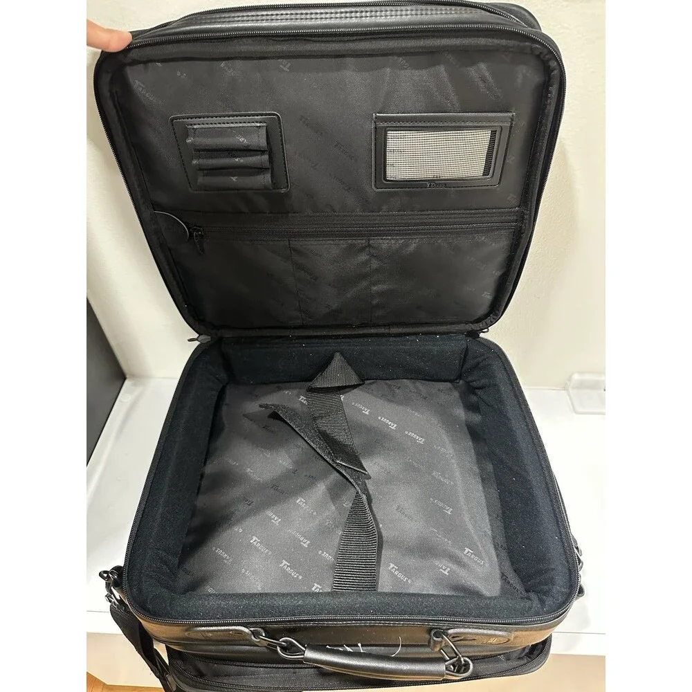 Targus Black Synthetic Leather Multi-Compartment Laptop / Briefcase Bag